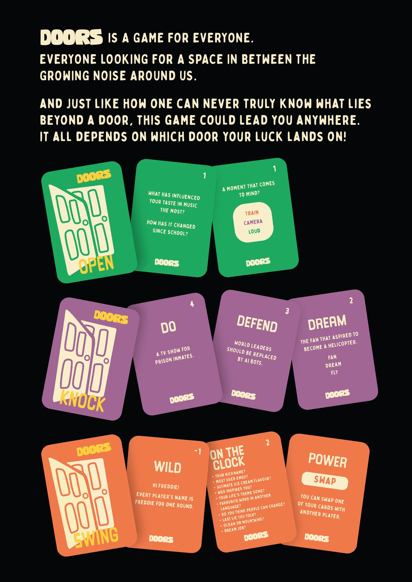 DOORS — more than just a social card game.